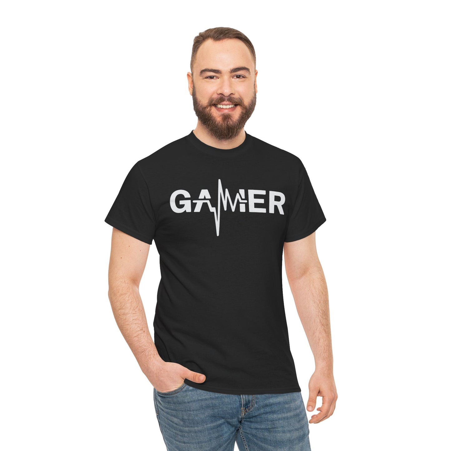 Gamer Heartbeat Video Games Graphic T-Shirt