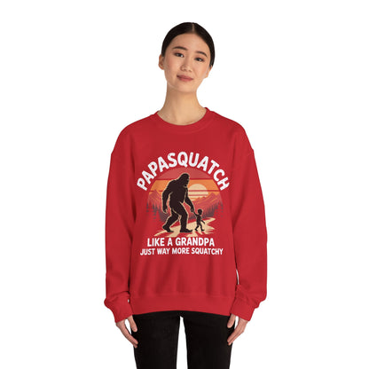 Retro Papa Squatch Like A Grandpa Funny Bigfoot Sasquatchy Sweatshirt