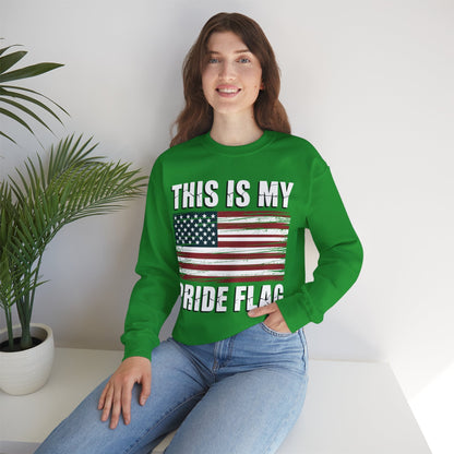 This Is My Pride Flag USA American 4th of July Patriotic Sweatshirt