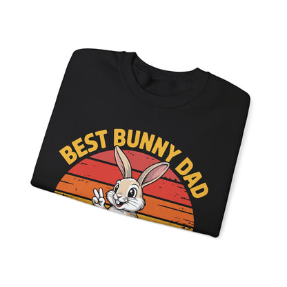 Best Bunny Dad Ever Funny Rabbit Lover Dad Gift Sweatshirt for Pet Owners