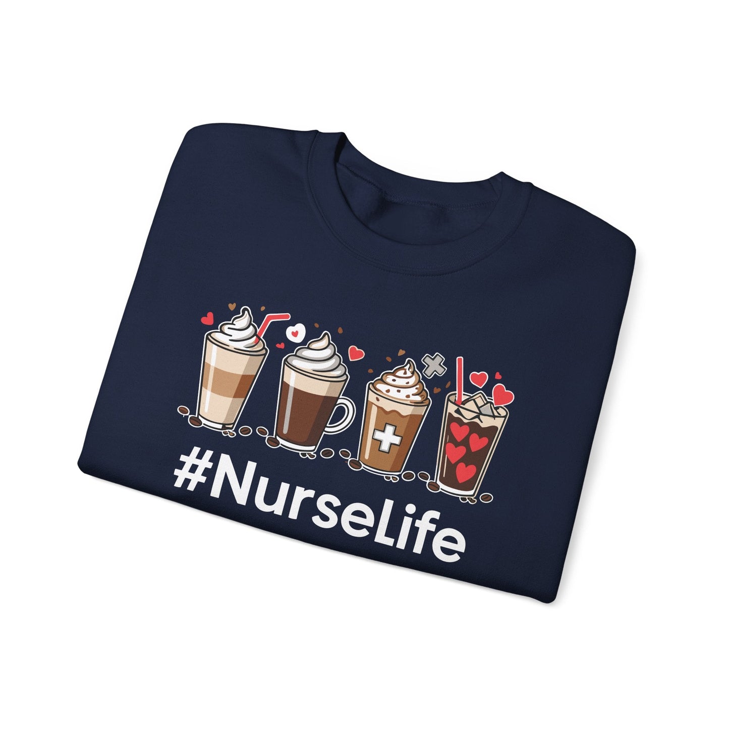 Nurse Life Funny Coffee Nurses Fuel Registered Nurse Medical Sweatshirt