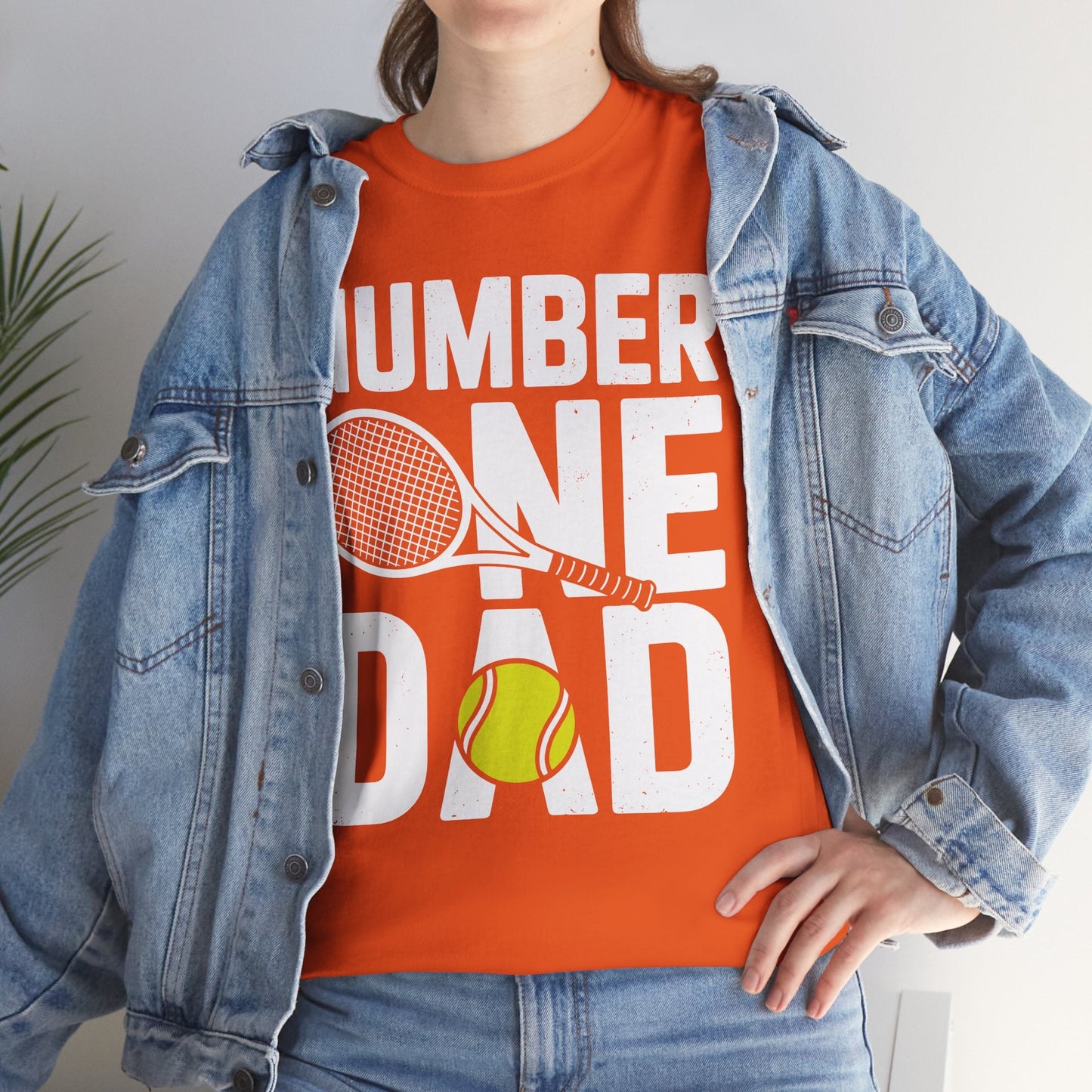 Tennis Dad Number One Daddy with Tennis Sayings Fathers Day T-Shirt