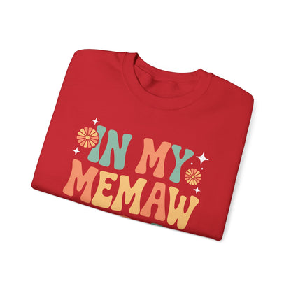 In My Memaw Era Funny Sarcastic Groovy Retro Mothers Day Sweatshirt