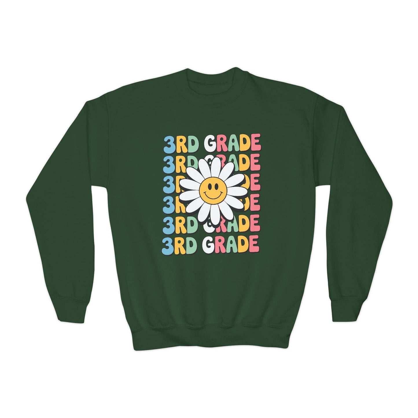 Groovy 3rd Grade Back To School First Day of Third Grade Sweatshirt