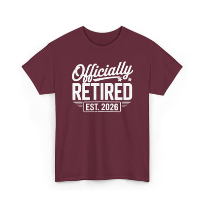 Funny Retirement 2026 Officially Retired Vintage Humor T-Shirt