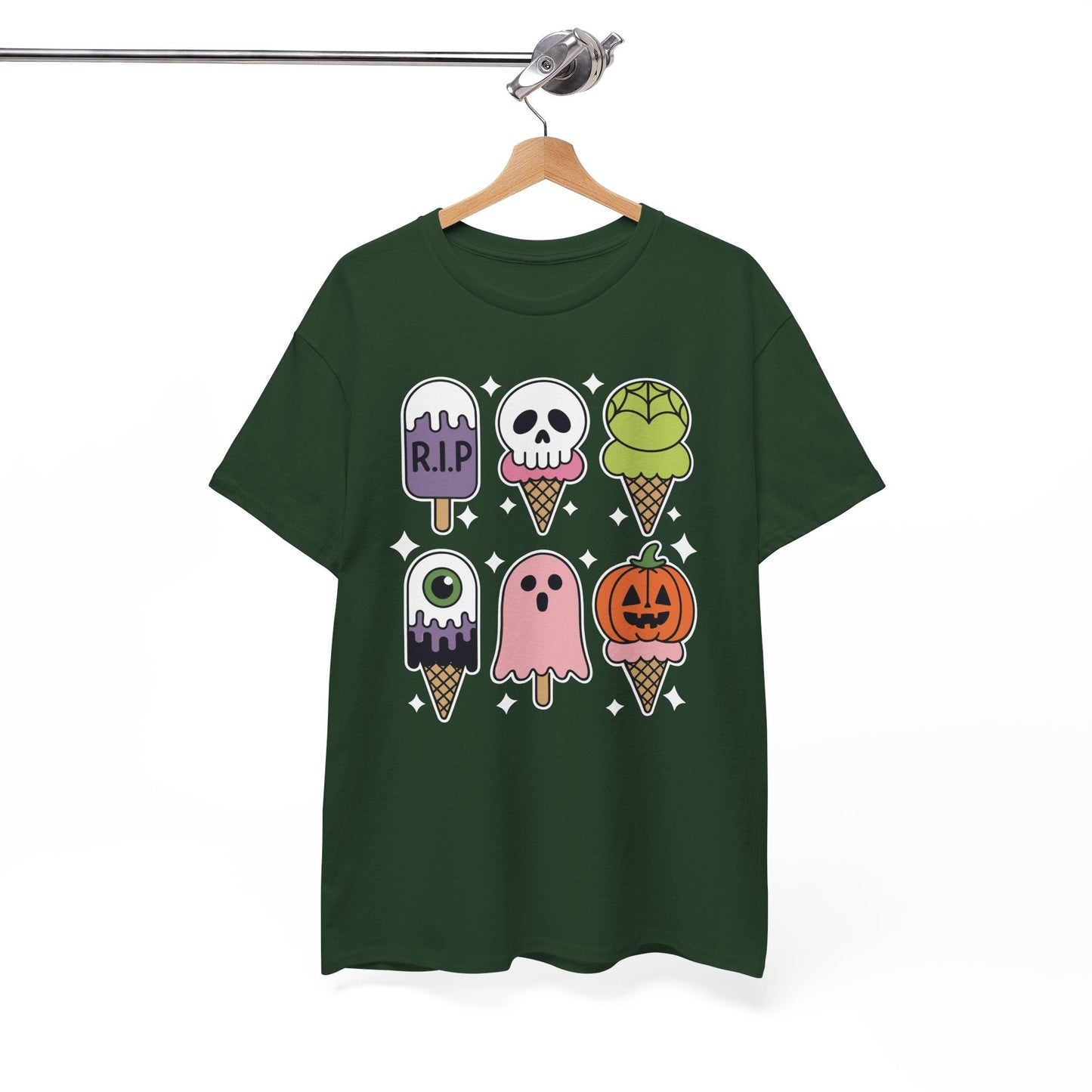Horror Movie Summer Popsicle Halloween Ice Cream Summer-ween T-Shirt for Men Women