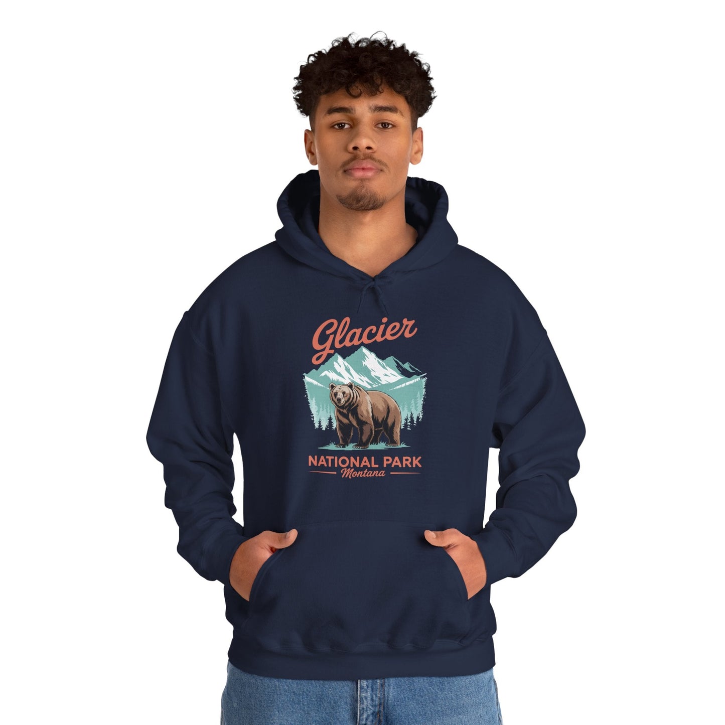 Glacier National Park retro Hoodie
