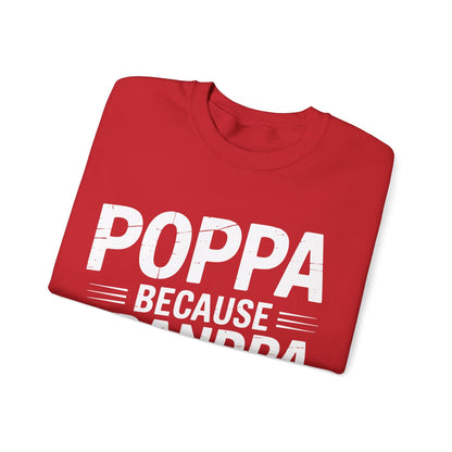 Poppa Grandpa From Grandkids Father's Day Poppa Sweatshirt