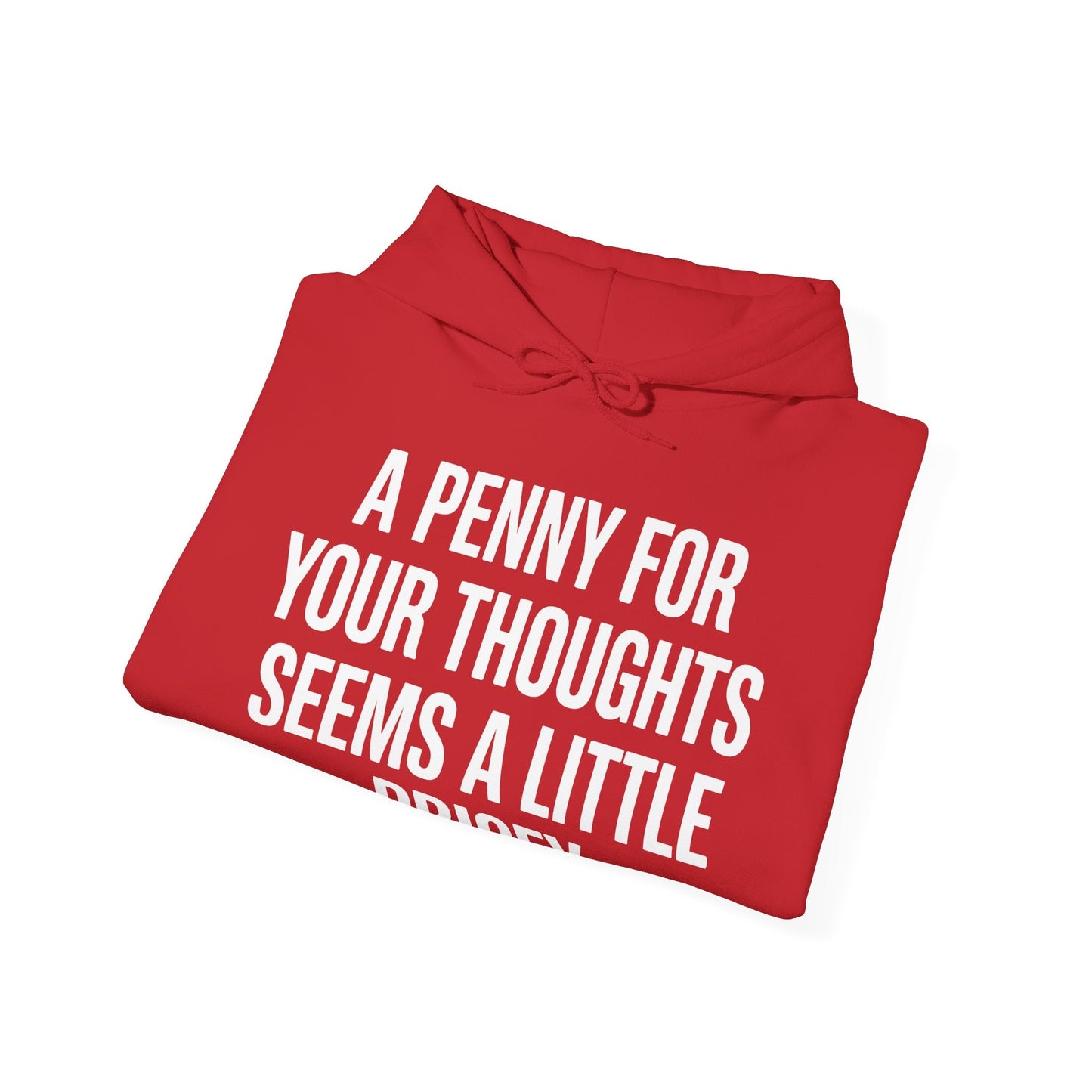 Funny Penny For Your Thoughts Sarcastic Joke Hoodie