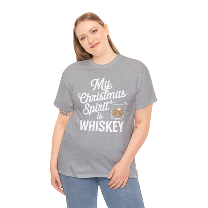 Funny Christmas Drinking Shirt Whiskey Liquor Drinker Saying T-Shirt