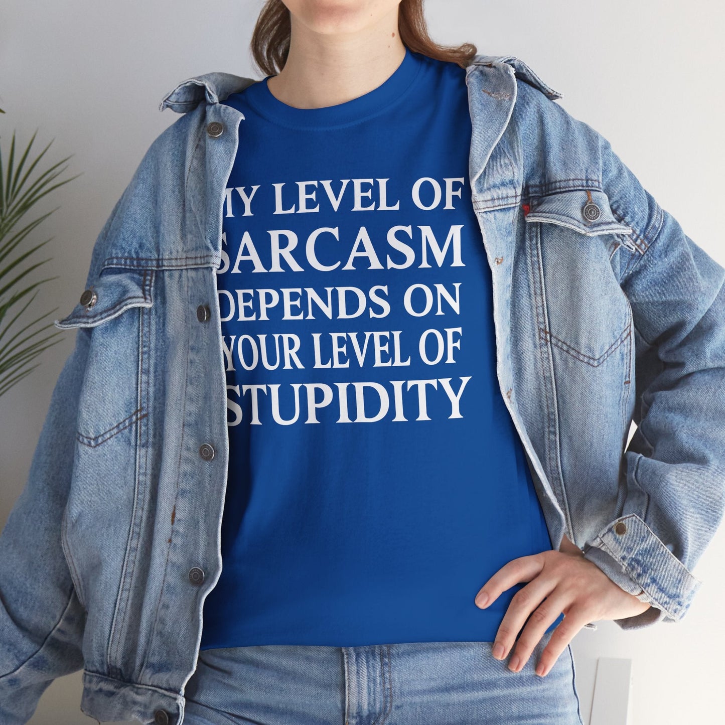 Funny Sarcastic Humor My Level of Sarcasm Sarcastic Quote T-Shirt