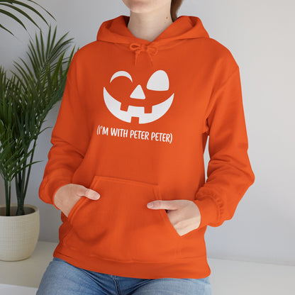 Im With Peter Couple Halloween Adult Eater Pumpkin Hoodie