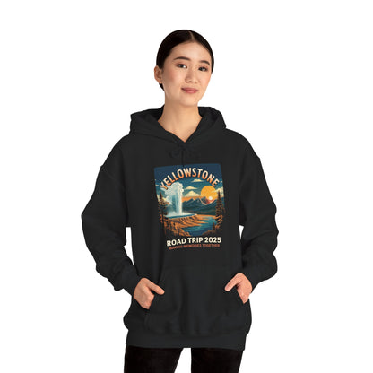 Yellowstone Family Road Trip 2025 National Park Outdoor Hoodie