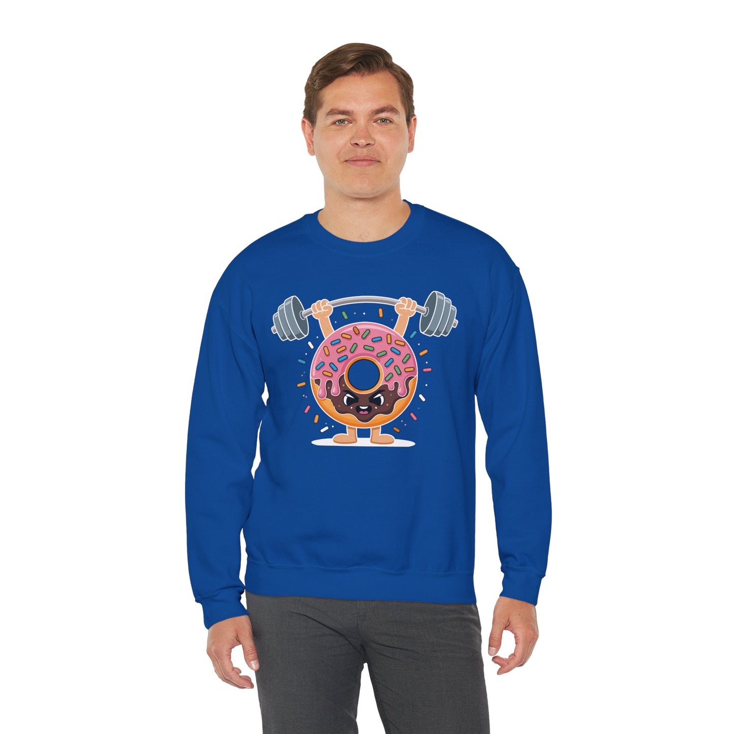 Funny Weightlifing Fitness Workout Gym Donut Lover Sweatshirt