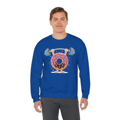 Funny Weightlifing Fitness Workout Gym Donut Lover Sweatshirt