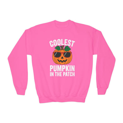 Kids Coolest Pumpkin In The Patch Halloween For Boys Girls Sweatshirt