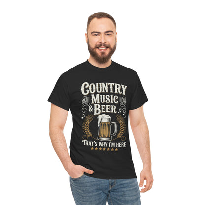 Vintage Country Music and Beer That's Why I'm Here Legends T-Shirt