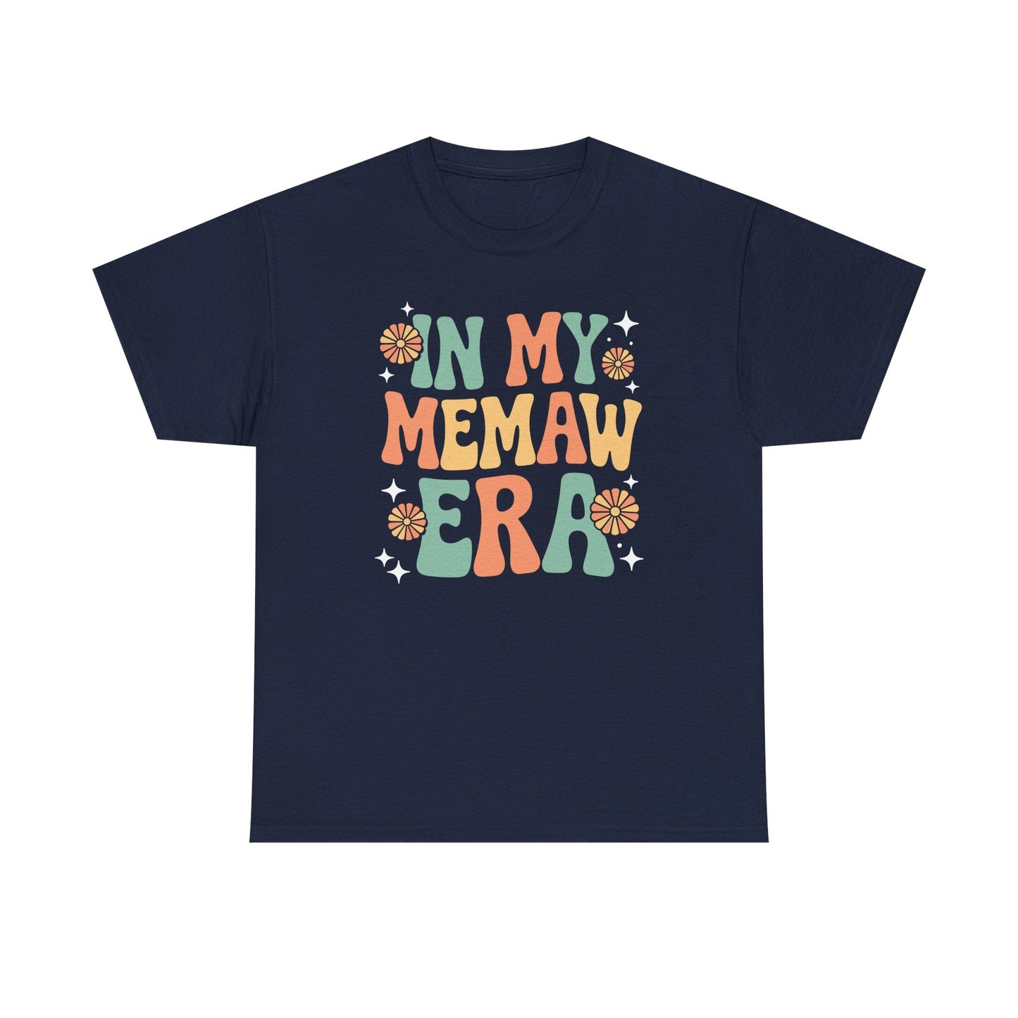 In My Memaw Era Funny Sarcastic Groovy Retro Mothers Day T-Shirt