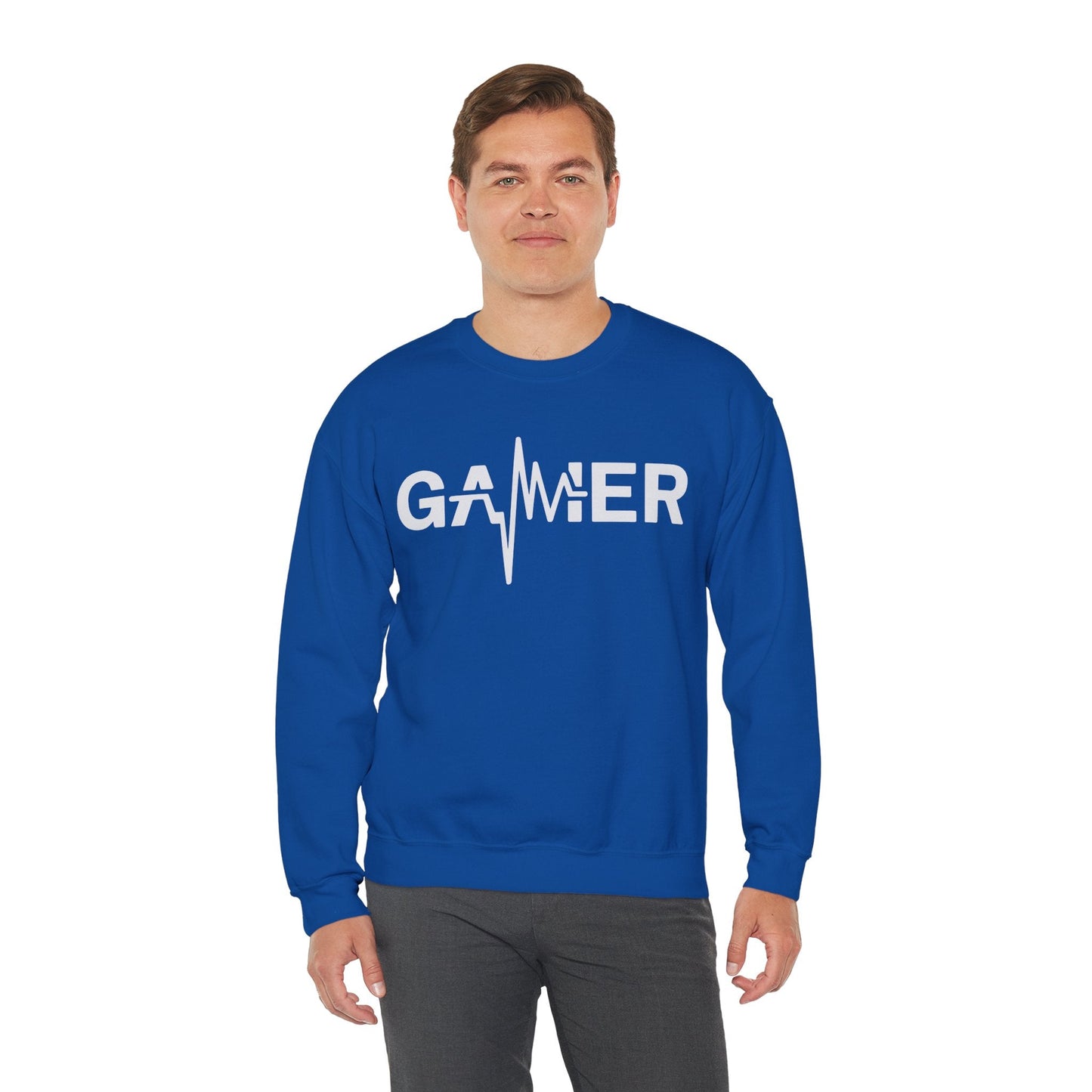 Gamer Heartbeat Video Games Graphic Sweatshirt