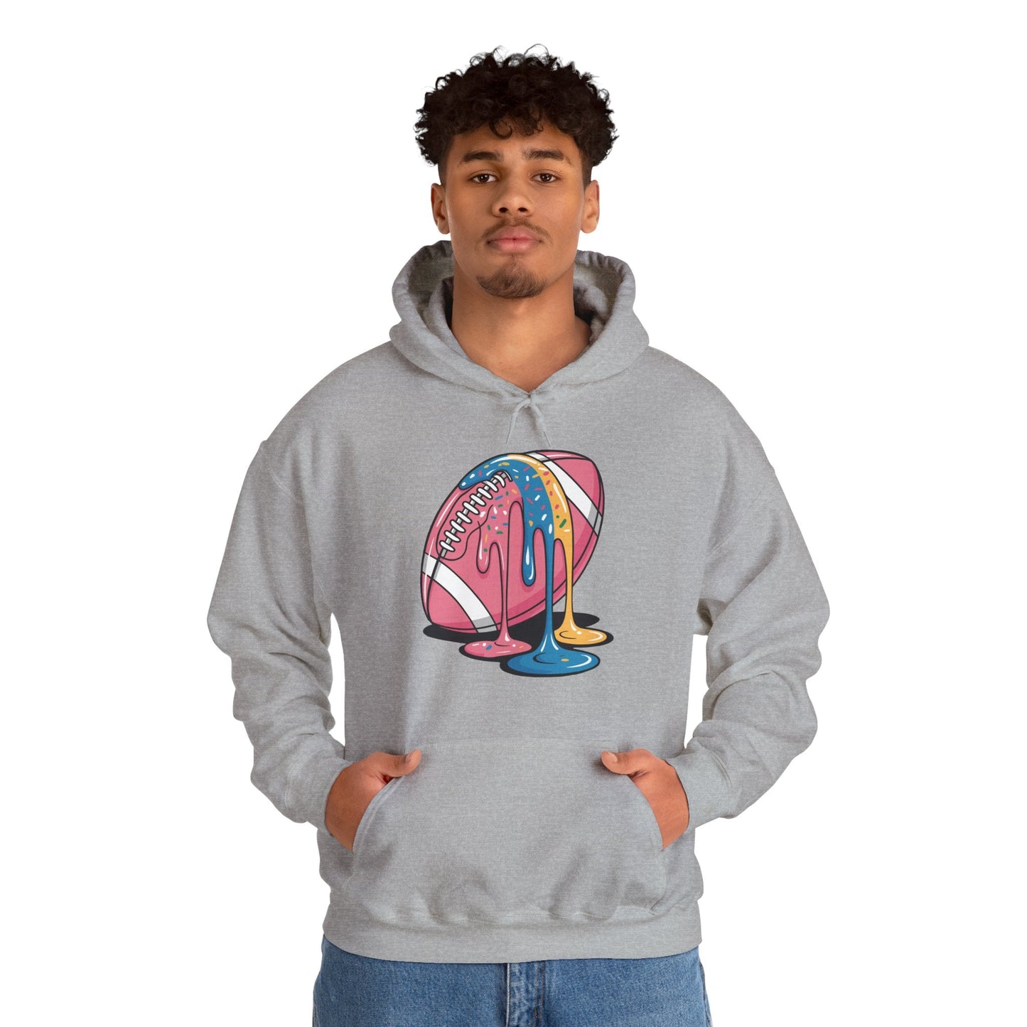 Football Drip For Lineman WR QB RB Ice Cream Sprinkles Hoodie