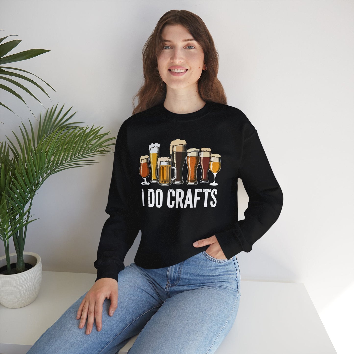 Craft Beer Vintage I Do Crafts Home Brew Art Sweatshirt