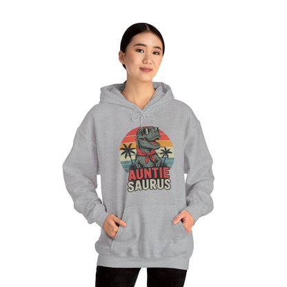 Auntiesaurus T Rex Dinosaur Auntie Saurus Family Matching Hoodie