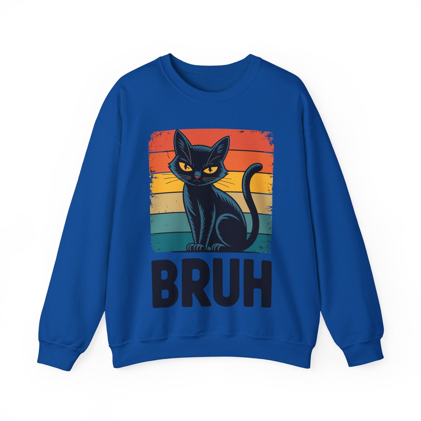 Funny Cat Bruh For Teens Boys Girls Men Women Meme Graphic Sweatshirt