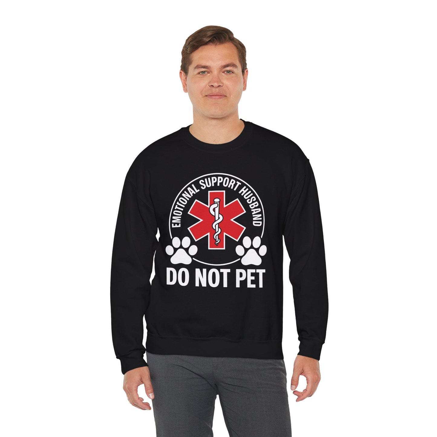 Emotional Support Husband Do Not Pet Sweatshirt