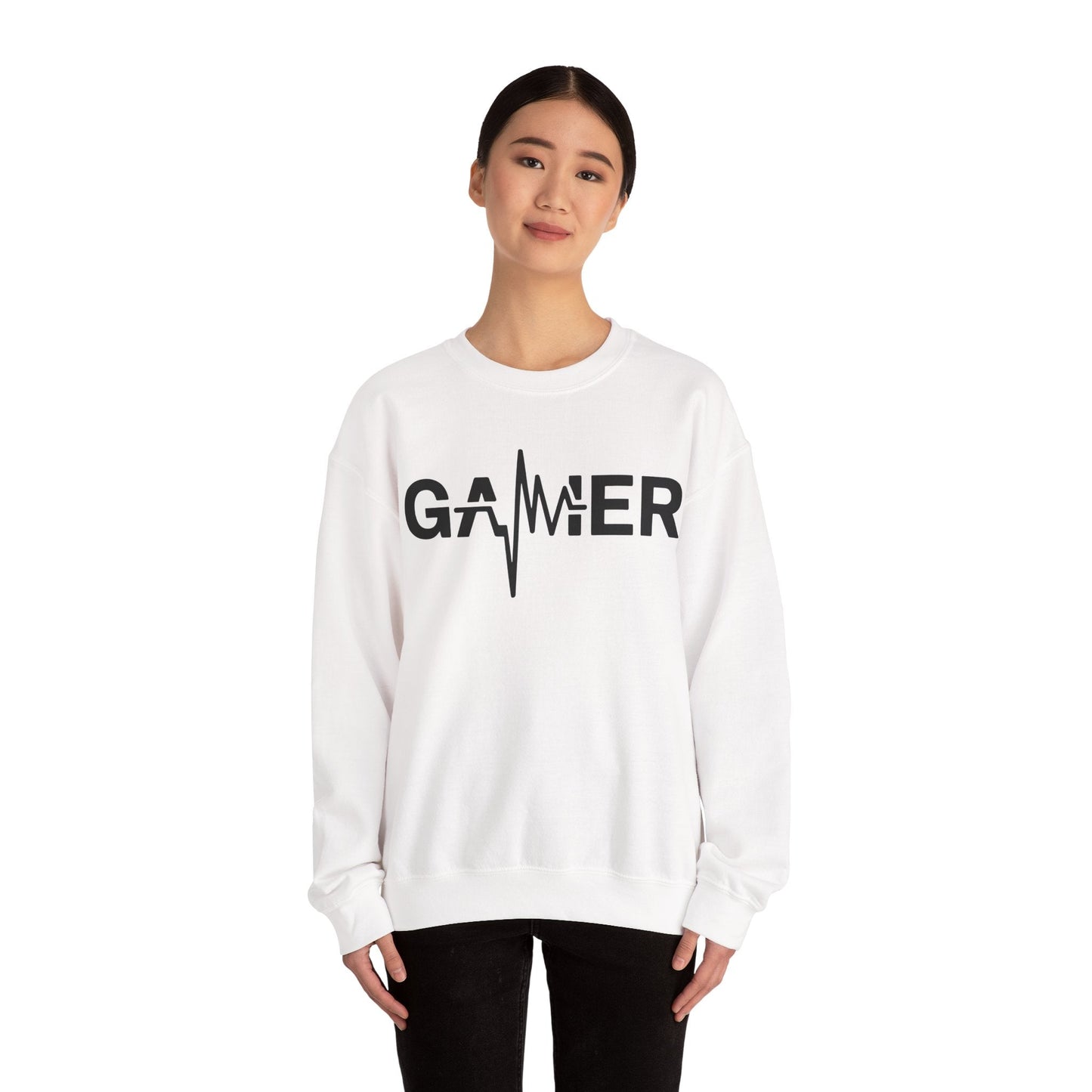 Gamer Heartbeat Video Games Graphic Sweatshirt