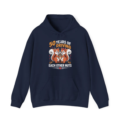 50th Wedding Anniversary 50 Years Of Driving Each Other Nuts Hoodie