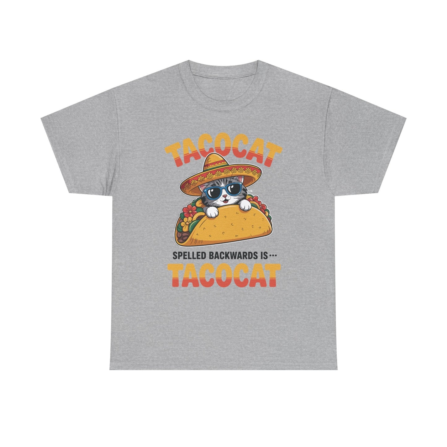 Tacocat Spelled Backwards Taco Cat Cinco De Mayo T-Shirt Men Women