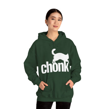 Chonk Cat Meme Funny Black Hoodie