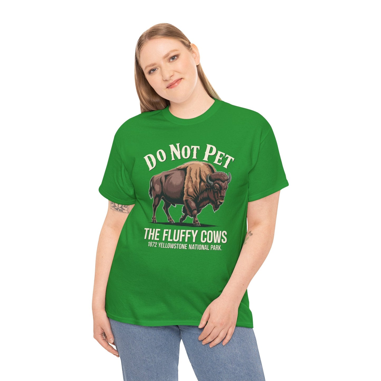 Do Not Pet The Fluffy Cows Yellowstone National Park T-Shirt