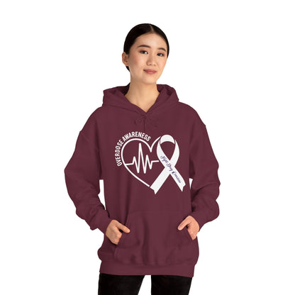 Overdose Awareness Month Heart Purple Ribbon Support Hoodie