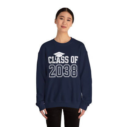Class of 2038 Grow With Me Funny Kindergarten Back To School Sweatshirt