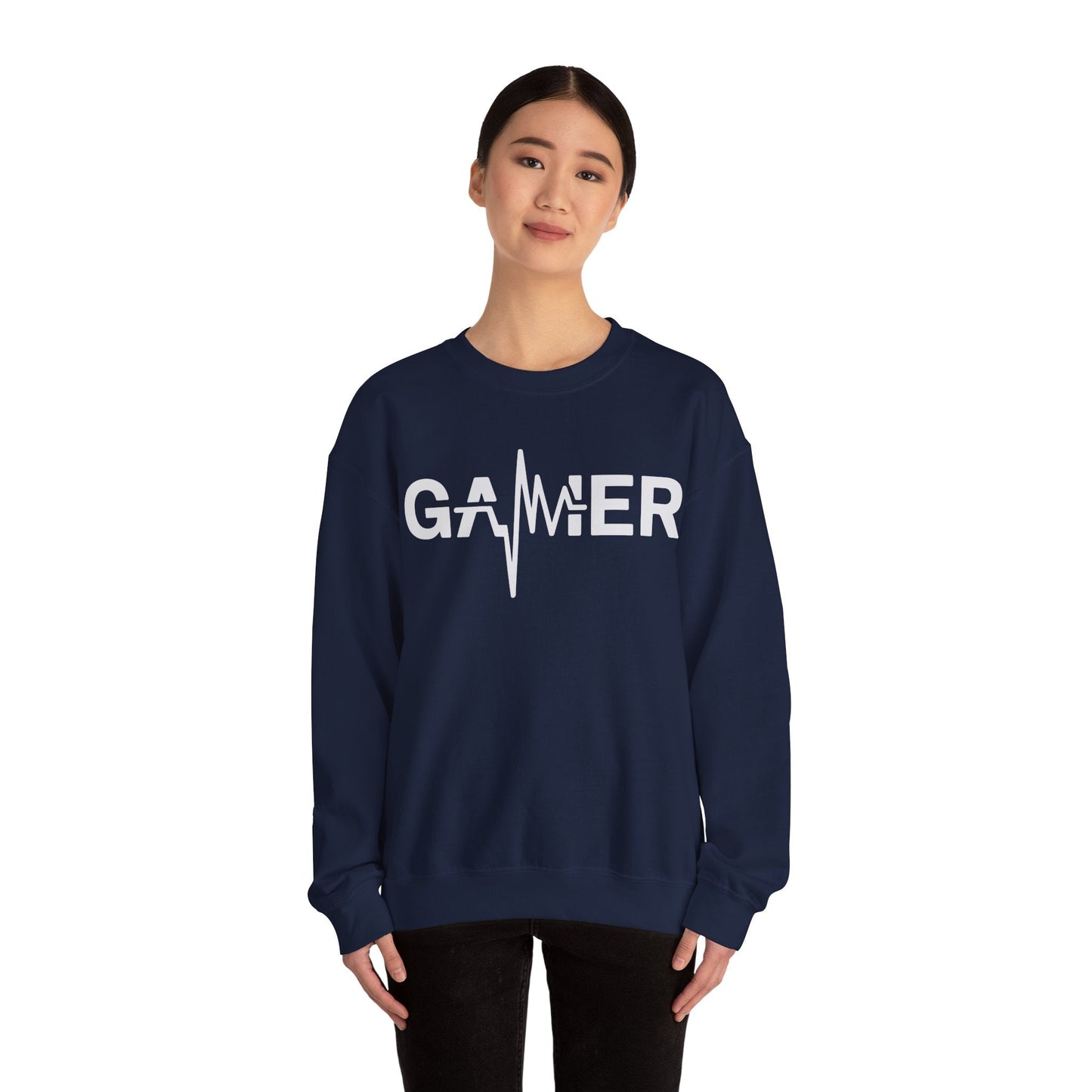 Gamer Heartbeat Video Games Graphic Sweatshirt