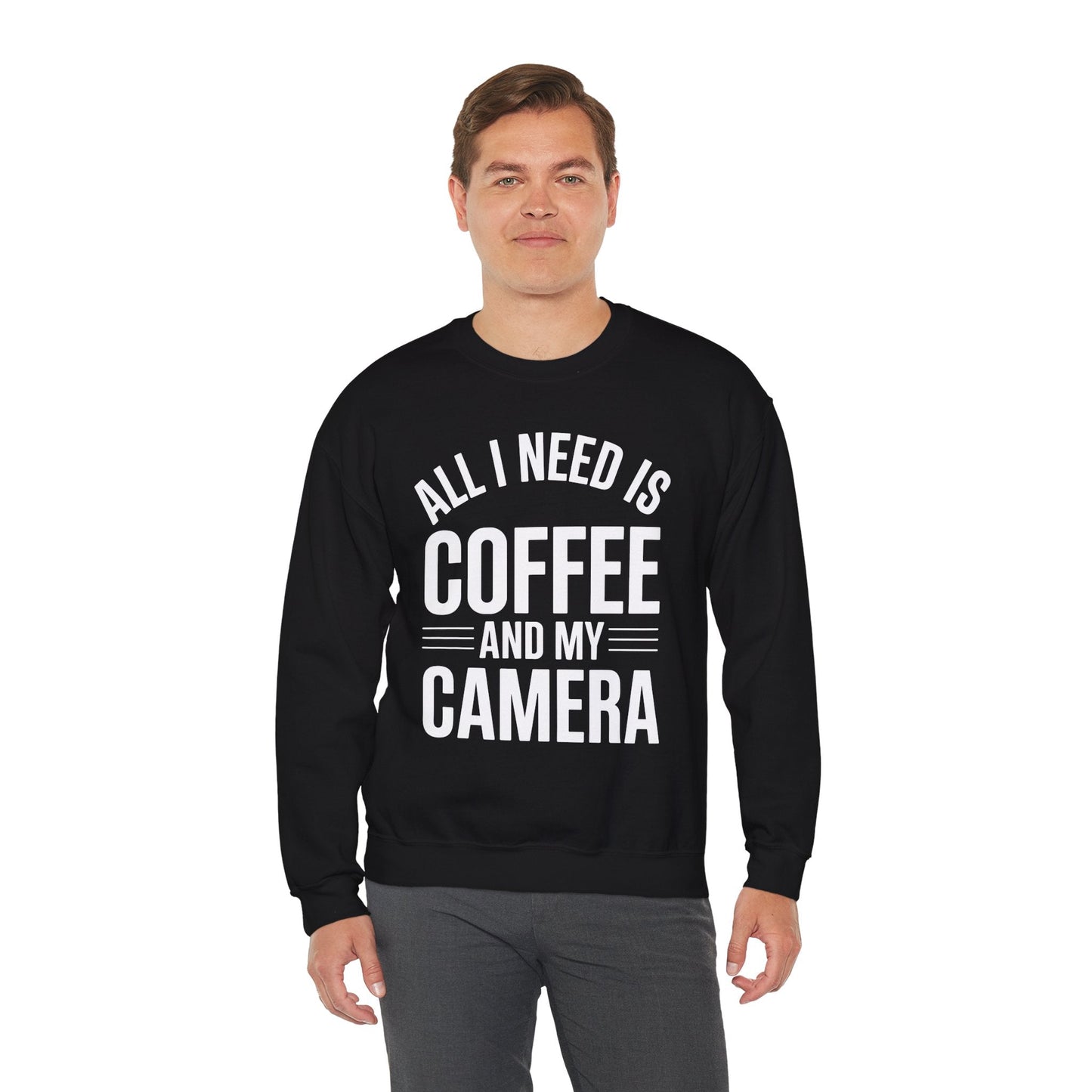 All I Need Is Coffee And My Camera Photography Gift Sweatshirt
