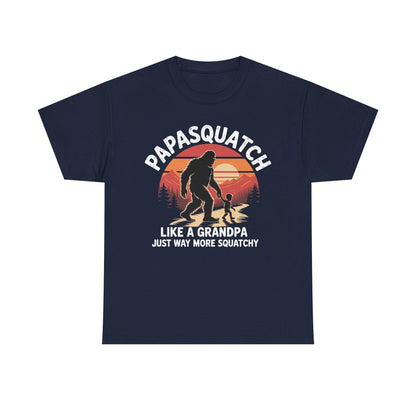 Retro Papa Squatch Like A Grandpa Funny Bigfoot Sasquatchy T-Shirt