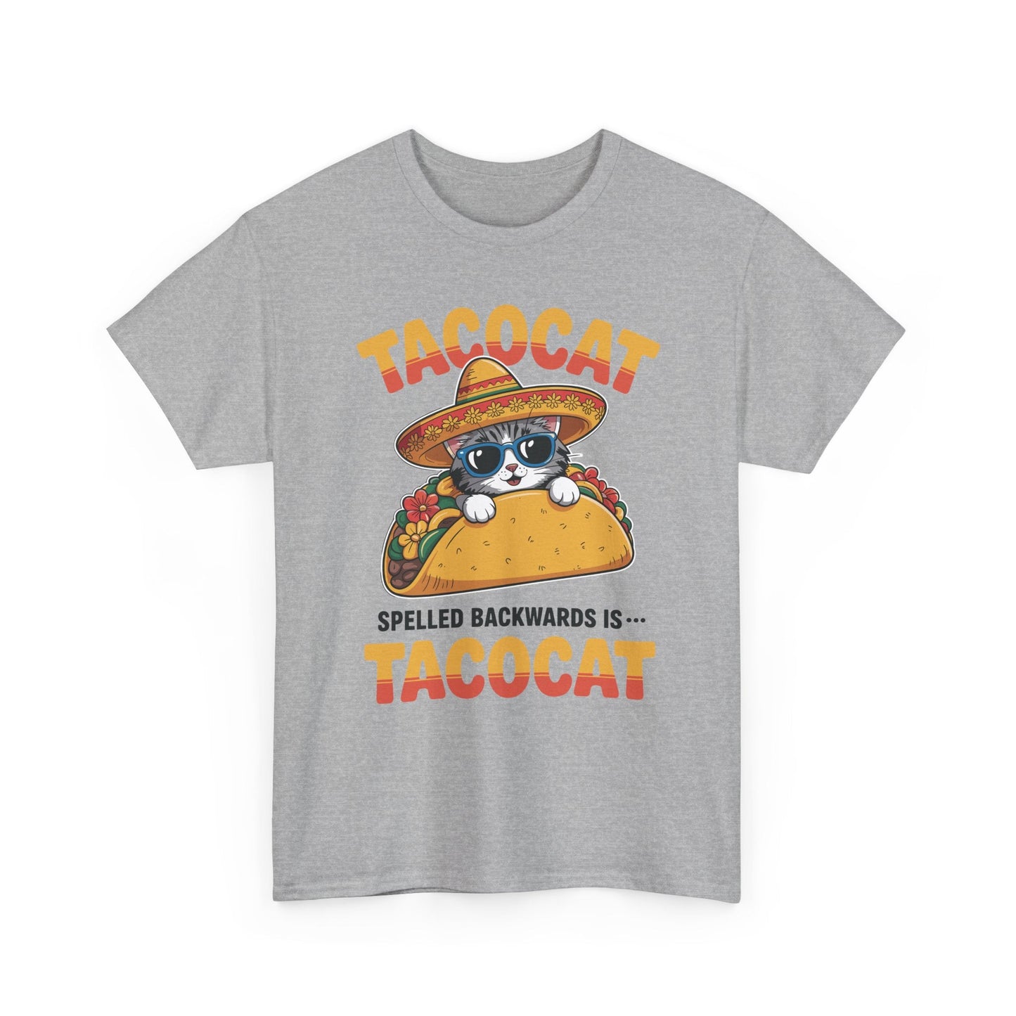Tacocat Spelled Backwards Taco Cat Cinco De Mayo T-Shirt Men Women
