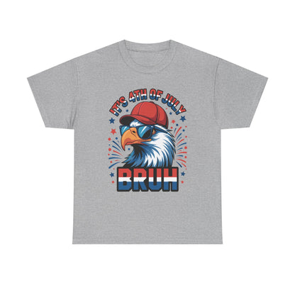Bruh 4th Of July Boys Kids Fourth Of July Bald Eagle T-Shirt
