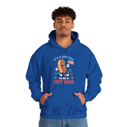 Its A Bad Day To Be A Hot Dog Funny meme HotDog usa flag Men Women Hoodie