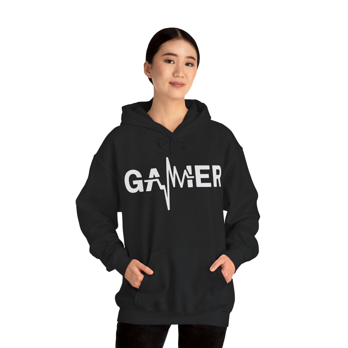 Gamer Heartbeat Video Games Graphic Hoodie