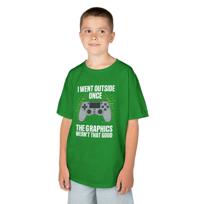 I Went Outside Once The Graphics Weren't That Good Gamer Boy T-Shirt