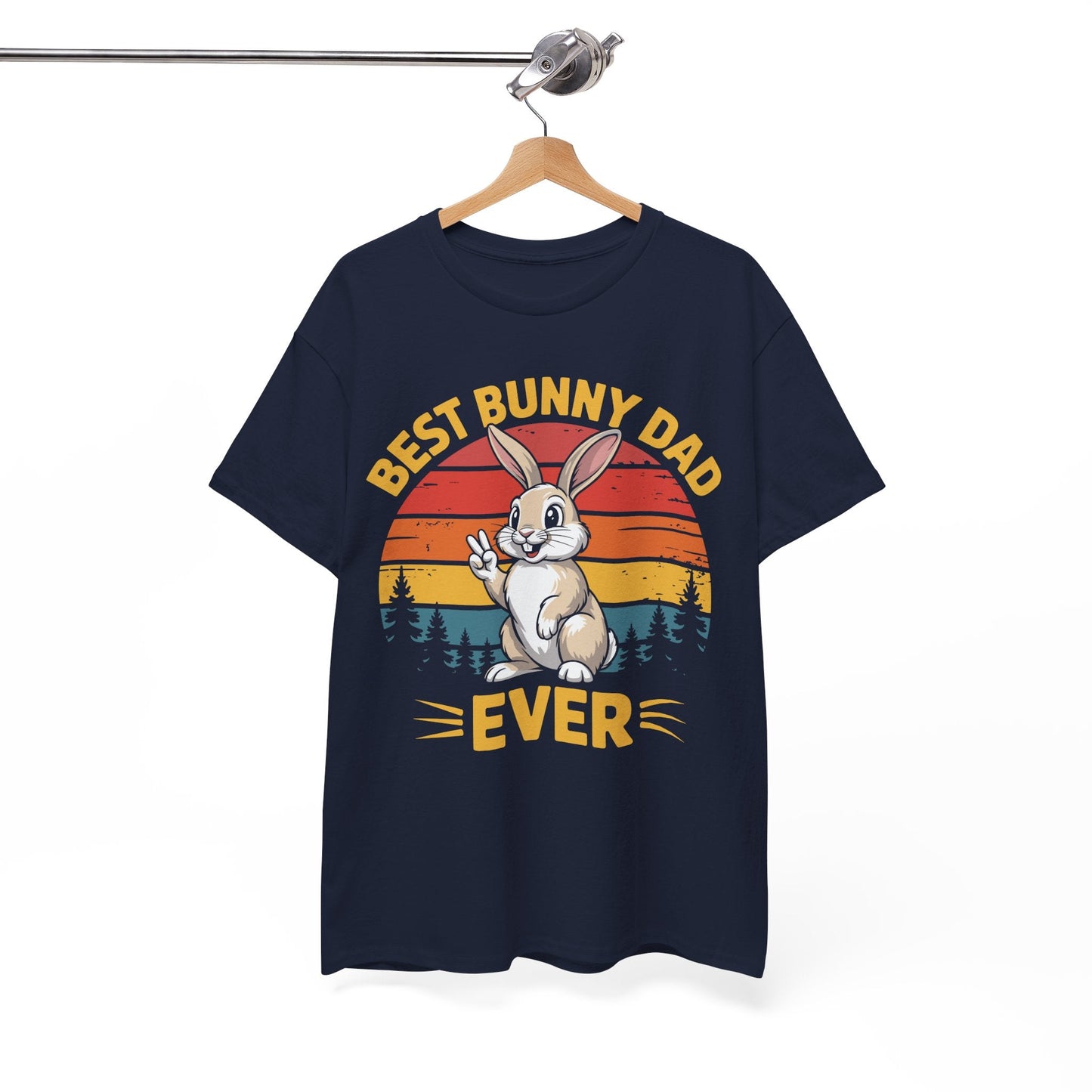 Best Bunny Dad Ever Funny Rabbit Lover Dad Gift T-Shirt for Pet Owners