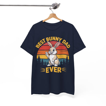 Best Bunny Dad Ever Funny Rabbit Lover Dad Gift T-Shirt for Pet Owners