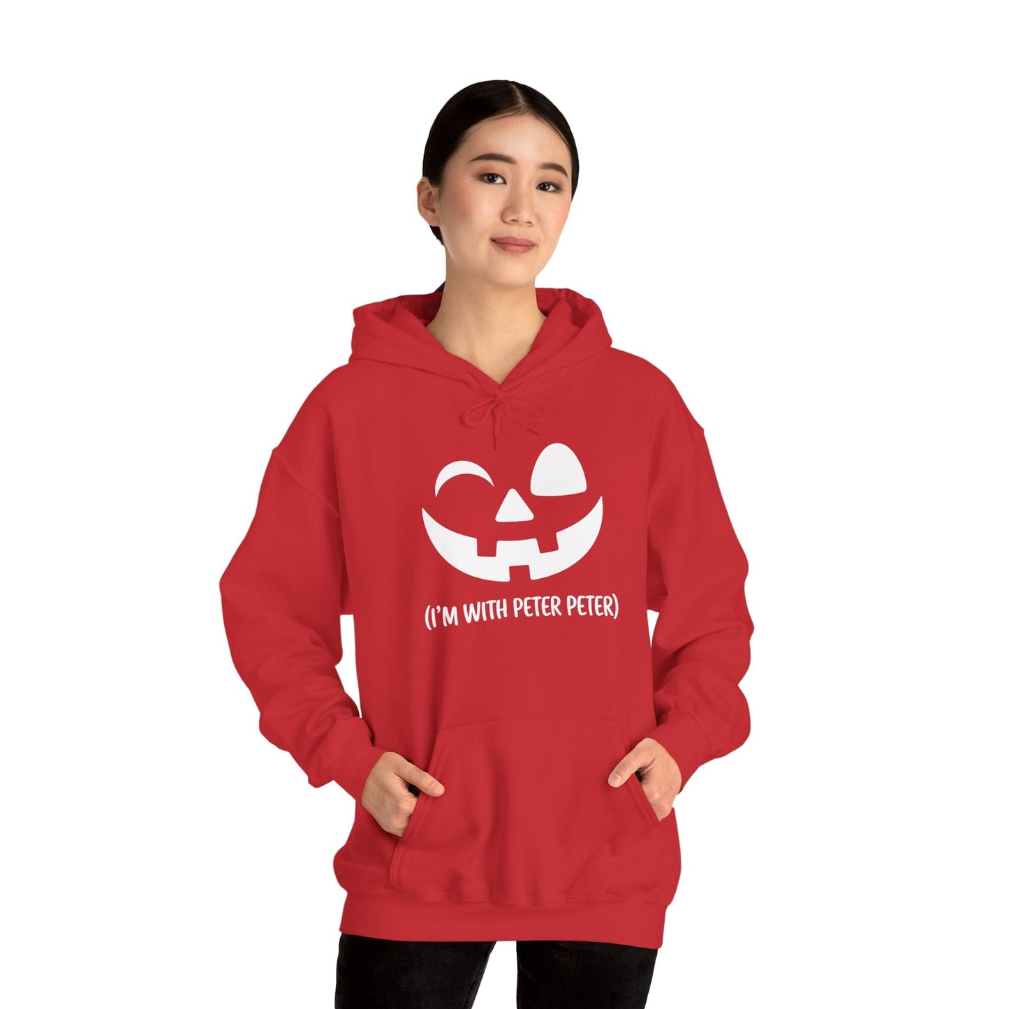 Im With Peter Couple Halloween Adult Eater Pumpkin Hoodie