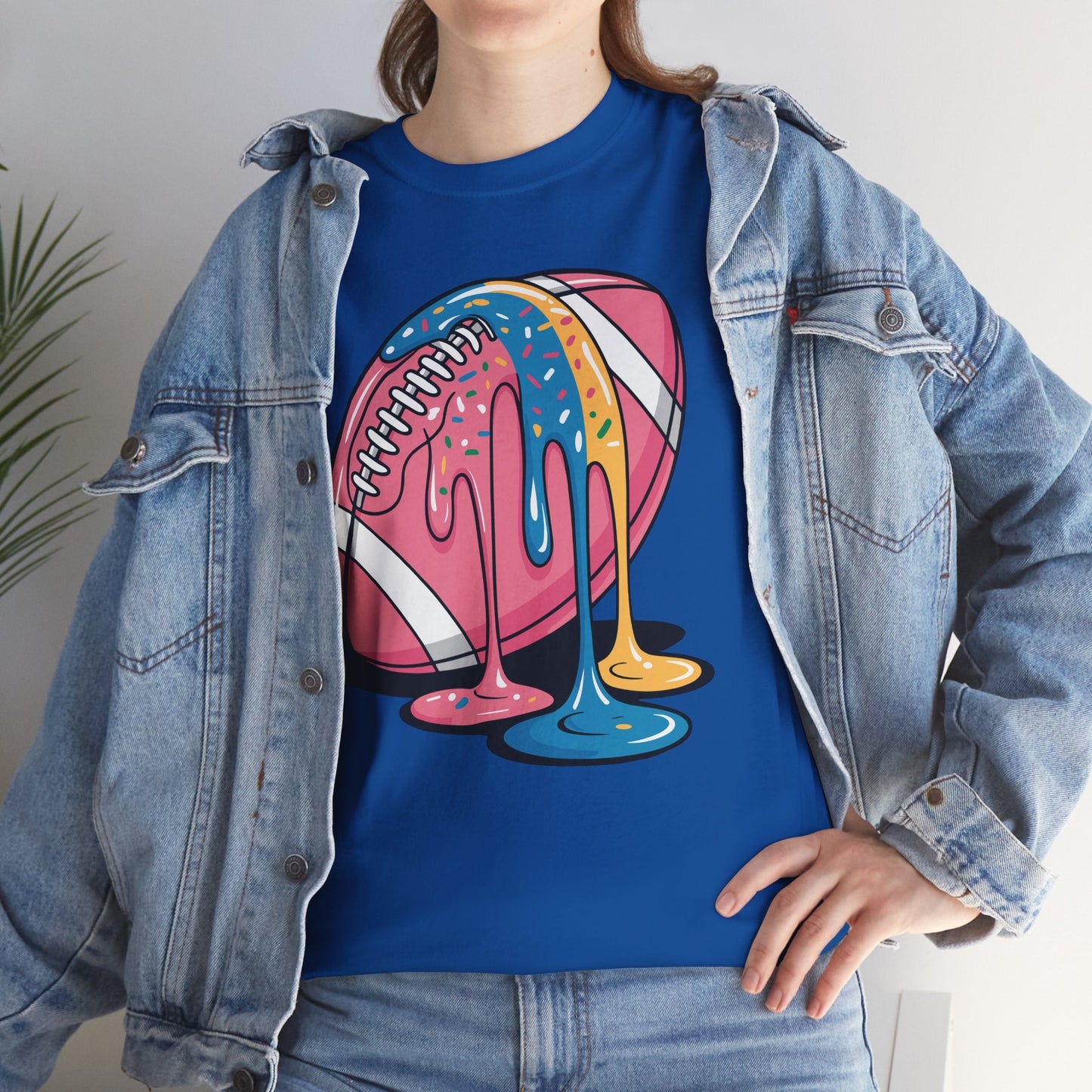 Football Drip For Lineman WR QB RB Ice Cream Sprinkles T-Shirt