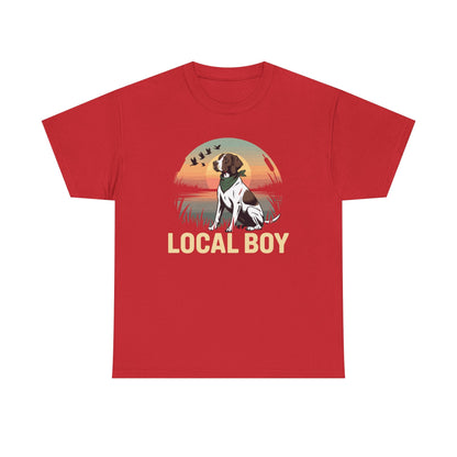 Local Boy Hunting Dog Vintage Sunset Hunting Season T-Shirt