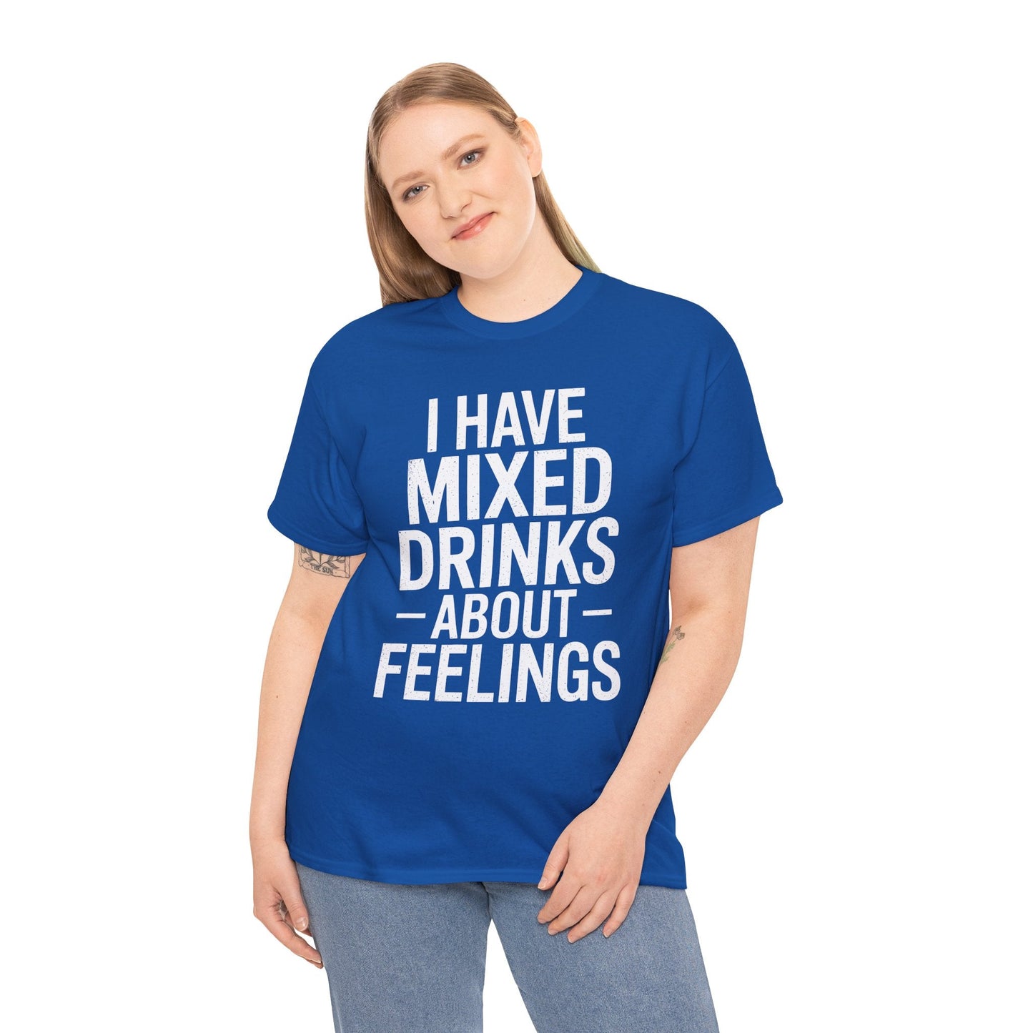 Funny Drinking I Have Mixed Drinks About Feelings T-Shirt