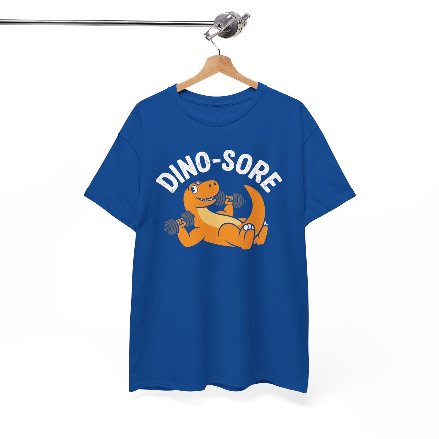 Gym Workout Dino Sore Exercise Fitness Boys Women Men T-Shirt